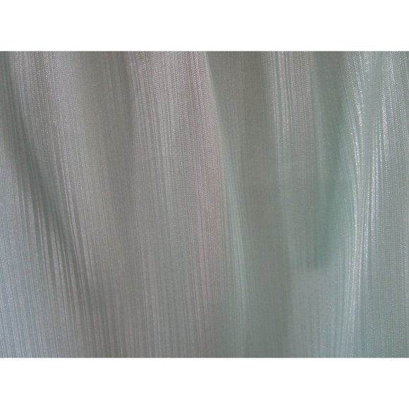 Sears Carriage Court Mint Green Short Night Gown Lace Trim Damask Stripe One Sz - Picture 8 of 16